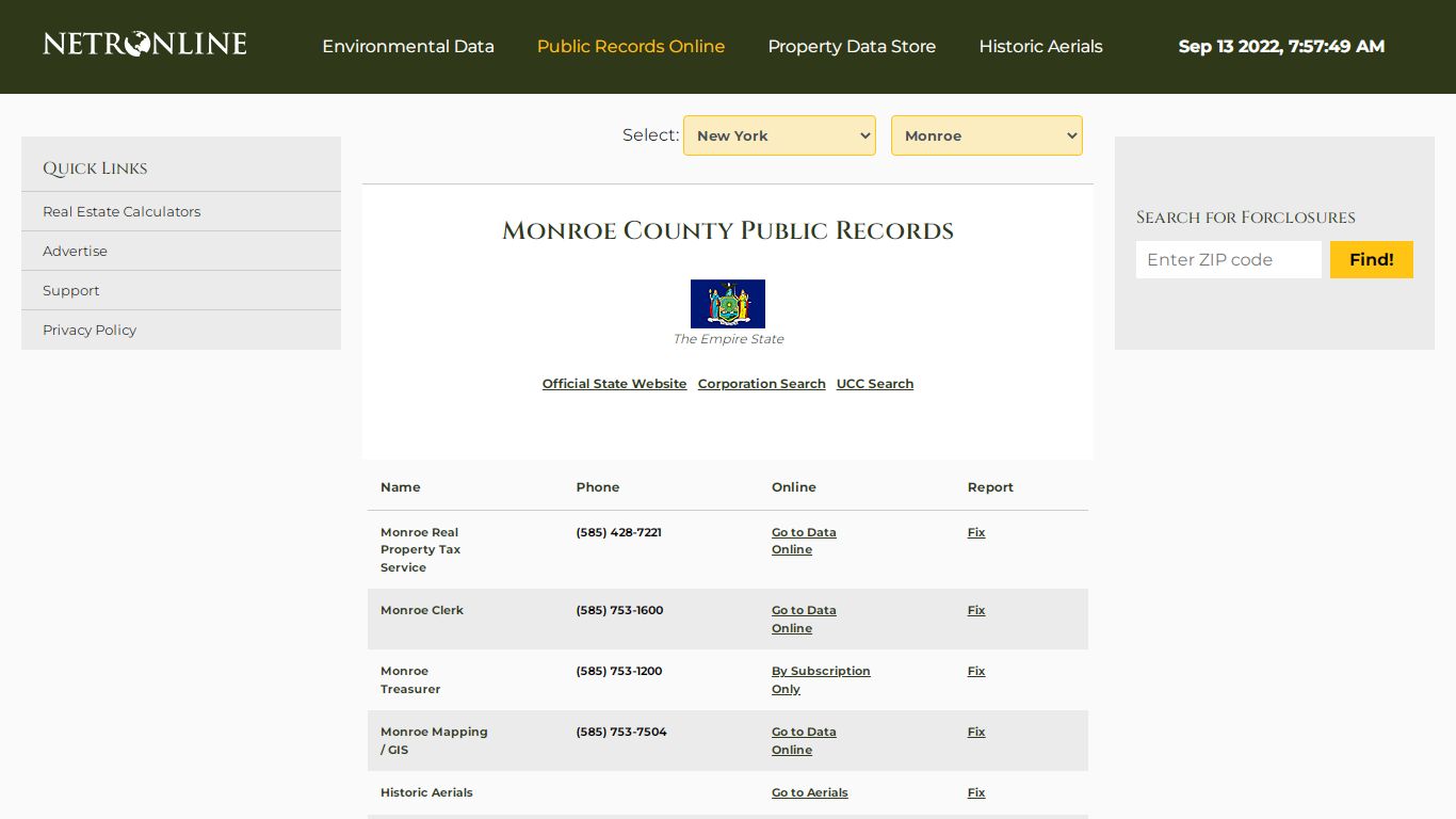 Monroe County Public Records - NETROnline.com